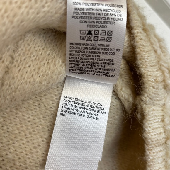 Lucky Brand Cozy Cream Cardigan Sweater With Star Buttons - Picture 7 of 9